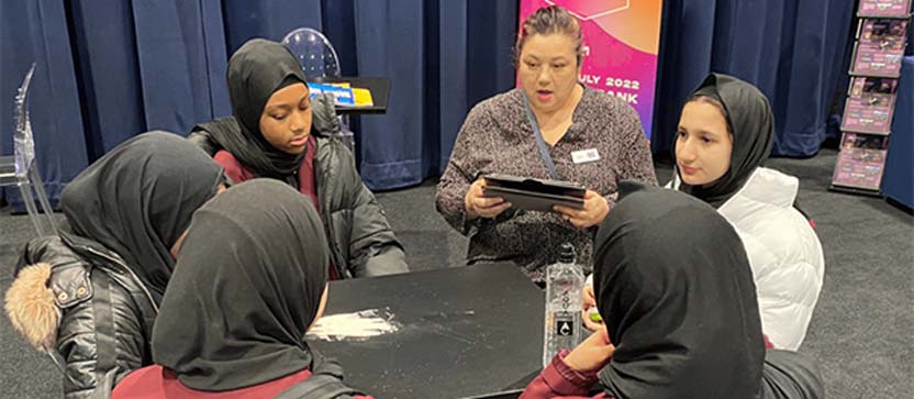 Sonia Ramdhian speaking at New Scientist Live 2022