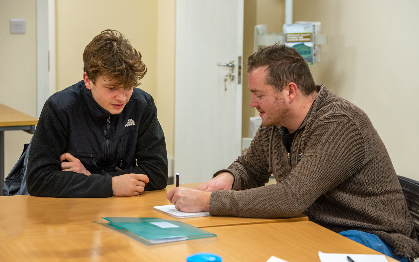 Students brushing up their core skills during a course at VA Training, Northallerton. Photograph: John Eveson.