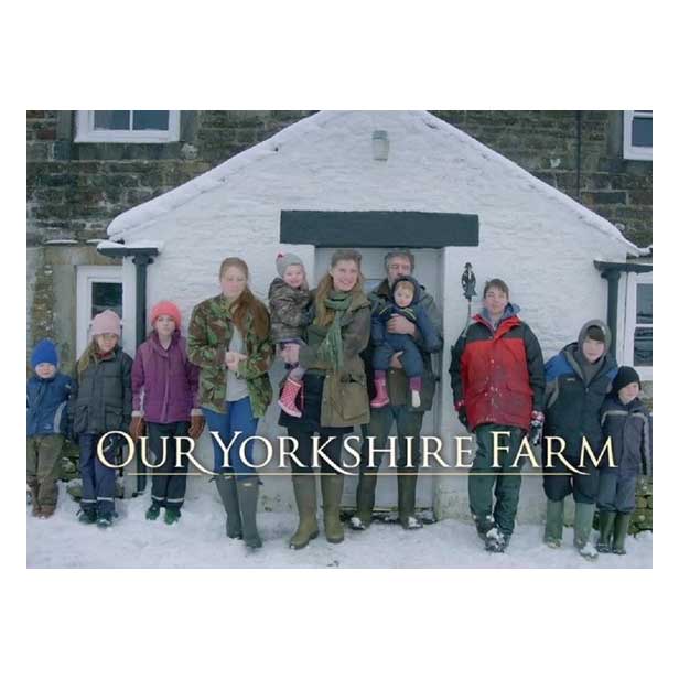 Our Yorkshire Farm logo, Channel 5.