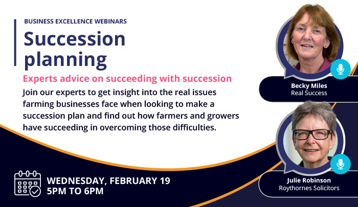 Join Becky Miles and Julie Robinson to get expert advice and insight on how you make succession a success in your business.