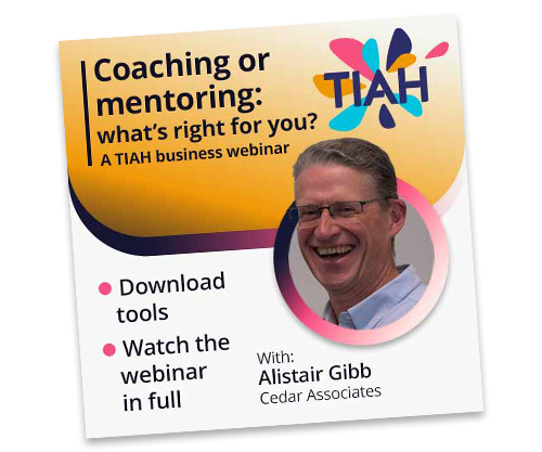 Coaching or mentoring, with Alistair Gibb.