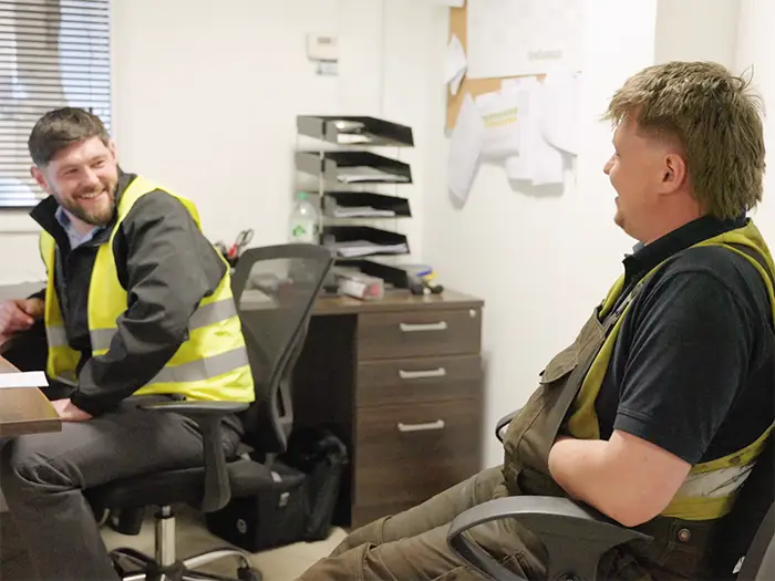 Aiden Moore and Lewis Rollings are bringing skills from their time in the Armed Forces into agriculture.