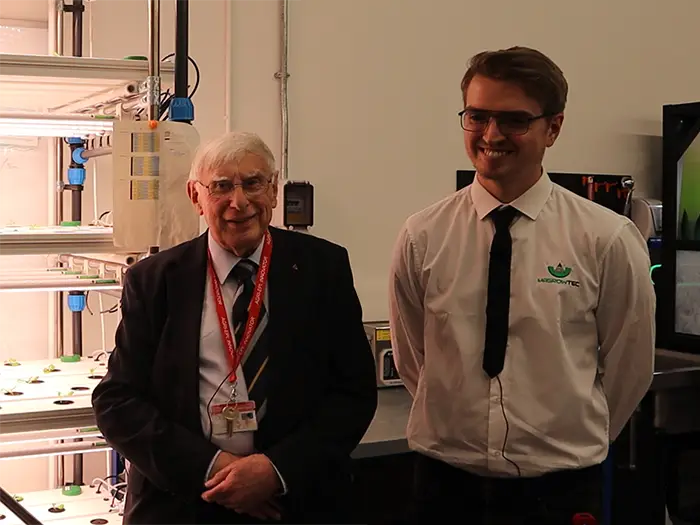 Professor Anthony Furness and William Evans, of MagrowTec UK. Picture: Riccardo Magliola/tiah.org.