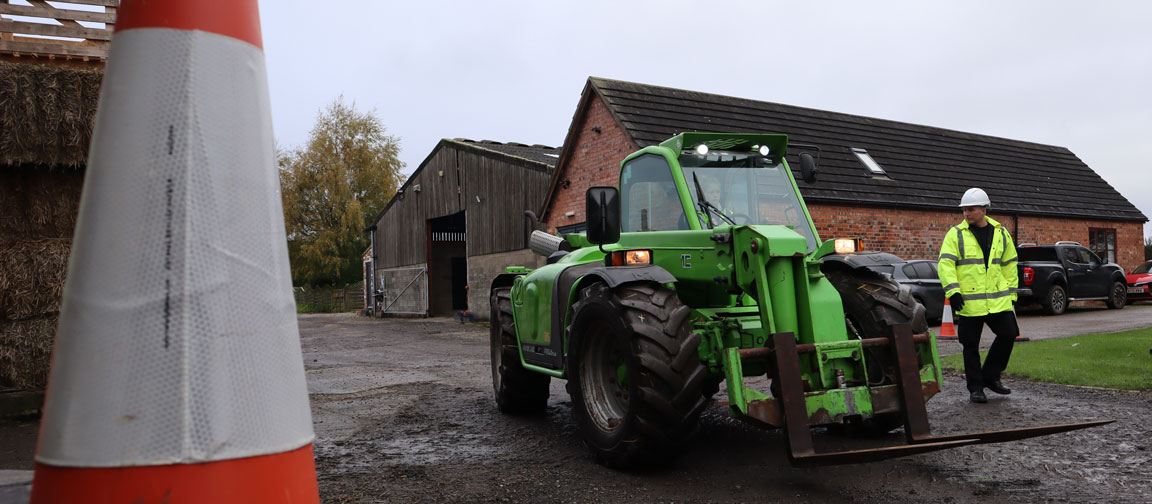 It's important to ensure the team follow best practice when working with machinery on farm.