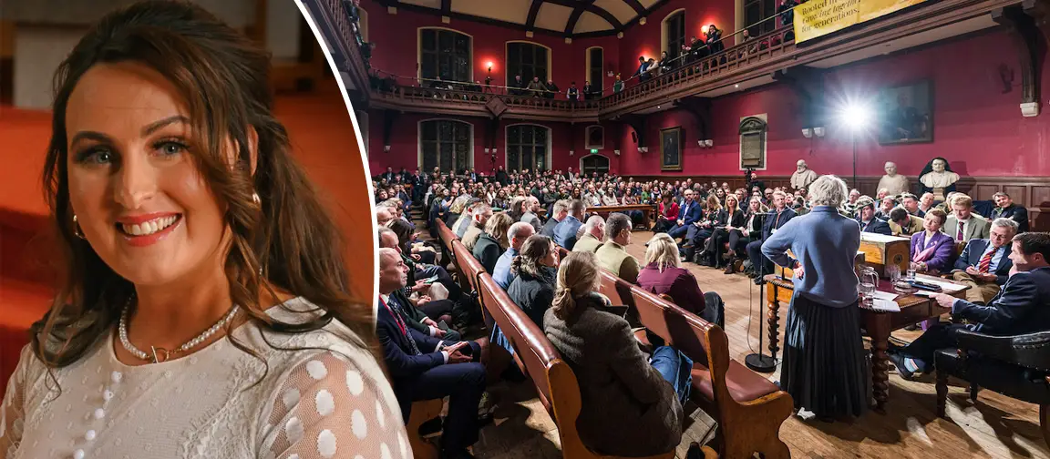 Bronagh Brennan, owner of Gro-Agri, at the Oxford Farming Conference 2026. Picture: Oxford Farming Conference.