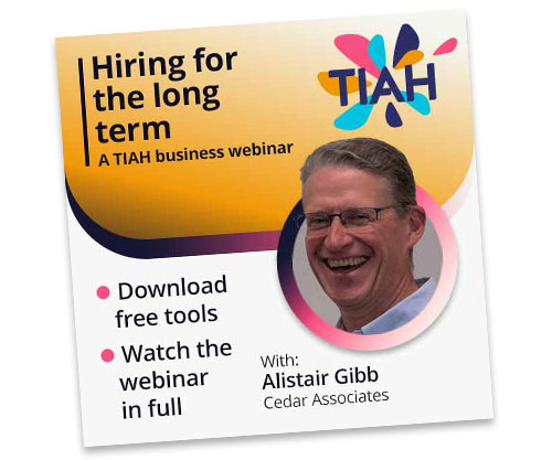 Find out more on successful recruitment with our webinar, Hiring for the long term.