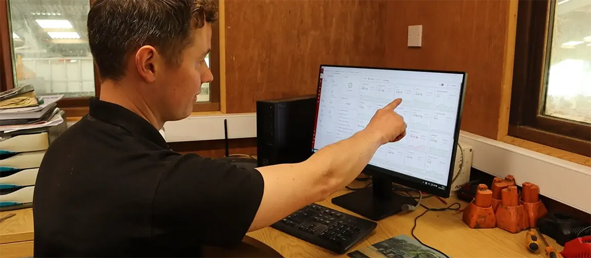 The automated system at Sudells Farm allows Nick and the team to monitor the health and output of every cow in their milking herd individually. Picture: Riccardo Magliola/tiah.org.