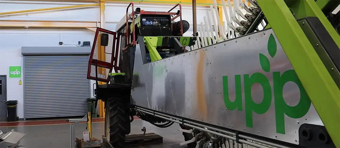 UPP's harvester also gathers crop health data on a per-plant basis, making the decision on whether or not to cut each broccoli plant individually.